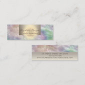 プロフェッショナルトレンディーロータスホログラフィックパール スキニー名刺 (正面/裏面)