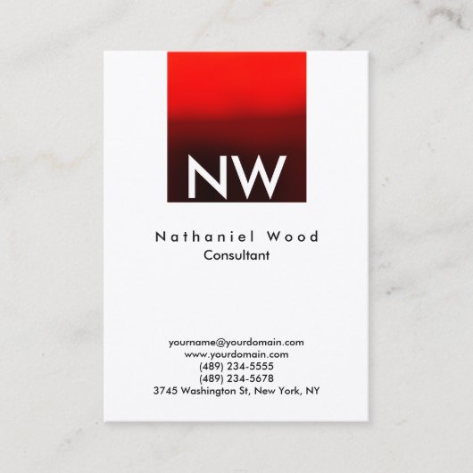 プロフェッショナルトレンディー特モダン別 名刺 (正面)