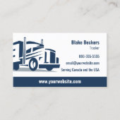 プロフェッショナルトレーカーネイビーブルービジネスカード 名刺 (正面)