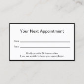 プロフェッショナルドクターズオフィスYour Next 予約カード (正面)