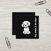 プロフェッショナルドッグウォーカーペットシッタースタイリッシュ スクエア名刺