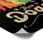 プロフェッショナルドッグトリマーパパグルーミングドギー ポスター (角)