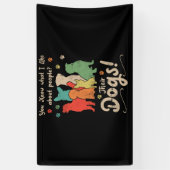 プロフェッショナルドッグトリマーパパグルーミング犬 横断幕 (縦)