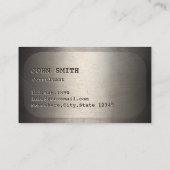 プロフェッショナルドッグラベルフェイク金属 名刺 (裏面)