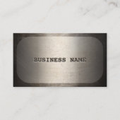 プロフェッショナルドッグラベルフェイク金属 名刺 (正面)