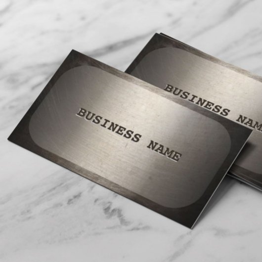 プロフェッショナルドッグラベルフェイク金属 名刺