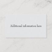 プロフェッショナルドッグ気に名刺 名刺 (裏面)