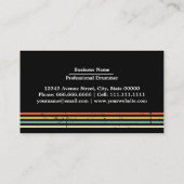 プロフェッショナルドラムドラマー米国国旗 名刺 (裏面)