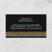 プロフェッショナルドラムドラマー米国国旗 名刺 (裏面)