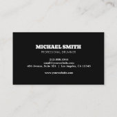 プロフェッショナルドラムハートビートドラマー 名刺 (裏面)