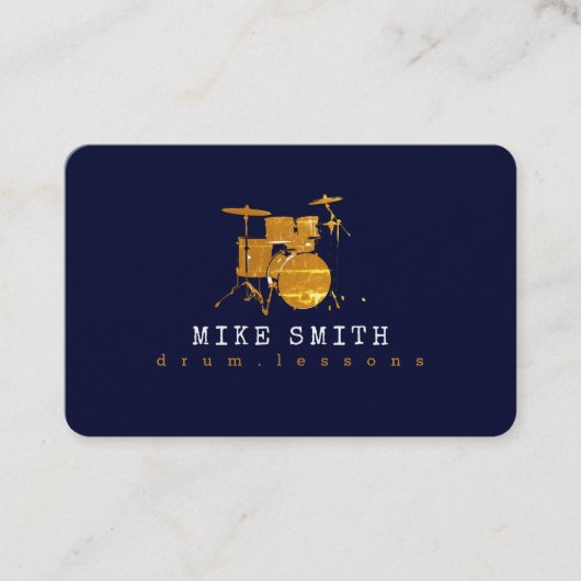 プロフェッショナルドラム先生 | ドラマークール 名刺 (正面)