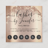 プロフェッショナルドリップス6パンチカスタムズバラ スクエア名刺 (裏面)