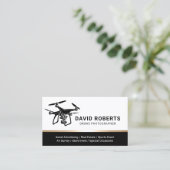 プロフェッショナルドローン写真家の航空写真 名刺 (スタンド正面)