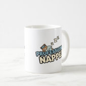 プロフェッショナルナッパーマグ – かわいい漫画の熊 コーヒーマグカップ (正面右)