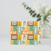 プロフェッショナルナースアイコニック設計 ポストカード (スタンド正面)