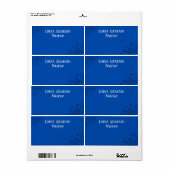 プロフェッショナルナース名刺テンプレート ラベル (フルシート)