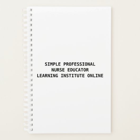 プロフェッショナルナース教育者。 Planner プランナー手帳 (正面)