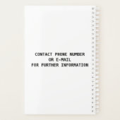 プロフェッショナルナース教育者。 Planner プランナー手帳 (裏面)