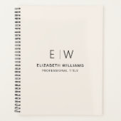 プロフェッショナルニュートラルモノグラムビジネスイニシャル プランナー手帳 (正面)