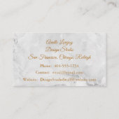 プロフェッショナルネイビーブルーと金ゴールド名刺 名刺 (裏面)