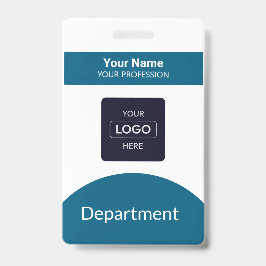 プロフェッショナルネイビーブルービジネスロゴ名バッジ バッジ