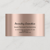 プロフェッショナルネイルアーティスト技術者のバラ障害 名刺 (裏面)