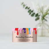 プロフェッショナルネイルアーティスト技術者のバラ障害 名刺 (スタンド正面)