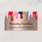 プロフェッショナルネイルアーティスト技術者の障害バラ 名刺 (正面)