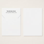 プロフェッショナルネックレスディスプレイカード (正面&裏面)