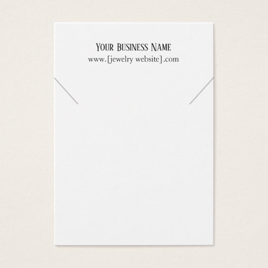 プロフェッショナルネックレスディスプレイカード (正面)