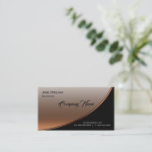 プロフェッショナルハイライモダントブラックブロンズ銅 名刺 (スタンド正面)