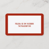 プロフェッショナルハイリスク貿易及び産業 名刺 (裏面)