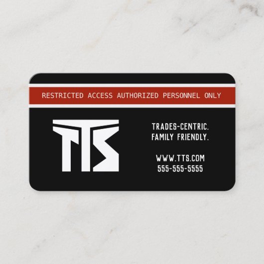 プロフェッショナルハイリスク貿易及び産業 名刺 (正面)