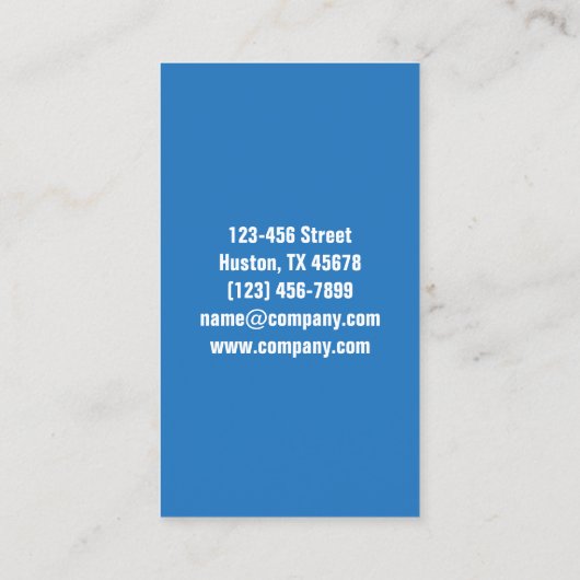 プロフェッショナルハウスキーゲージウィンドウ清掃 名刺 (裏面)