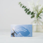 プロフェッショナルハウスキーゲージウィンドウ清掃 名刺 (スタンド正面)