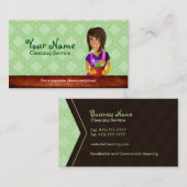 プロフェッショナルハウスクリーナー名刺 名刺 (正面/裏面)