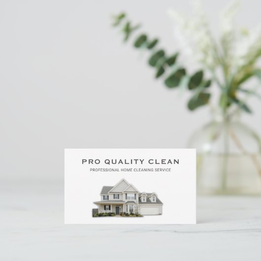 プロフェッショナルハウスクリーニングクリーナーサービス 名刺 (スタンド正面)