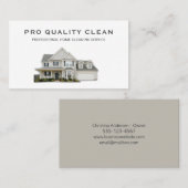 プロフェッショナルハウスクリーニングクリーナーサービス 名刺 (正面/裏面)