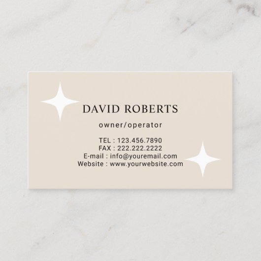 プロフェッショナルハウスクリーニングサービスクリエレガントーム 名刺 (裏面)