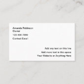 プロフェッショナルハウスクリーニングサービスバルク 名刺 (裏面)