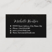 プロフェッショナルハウスクリーニングサービスブラック金ゴールド 名刺 (裏面)