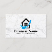 プロフェッショナルハウスクリーニングサービスホワイトマーブル 名刺 (正面)