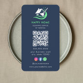 プロフェッショナルハウスクリーニングサービスロゴQrコード 名刺