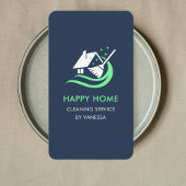 プロフェッショナルハウスクリーニングサービスロゴQrコード 名刺