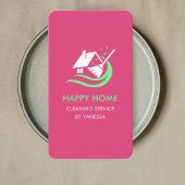 プロフェッショナルハウスクリーニングサービスロゴQrコード 名刺