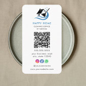 プロフェッショナルハウスクリーニングサービスロゴQrコード 名刺