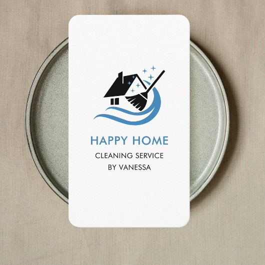 プロフェッショナルハウスクリーニングサービスロゴQrコード 名刺