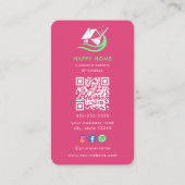 プロフェッショナルハウスクリーニングサービスロゴQrコード 名刺 (裏面)