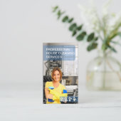 プロフェッショナルハウスクリーニングサービス 名刺 (スタンド正面)