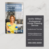 プロフェッショナルハウスクリーニングサービス 名刺 (正面/裏面)